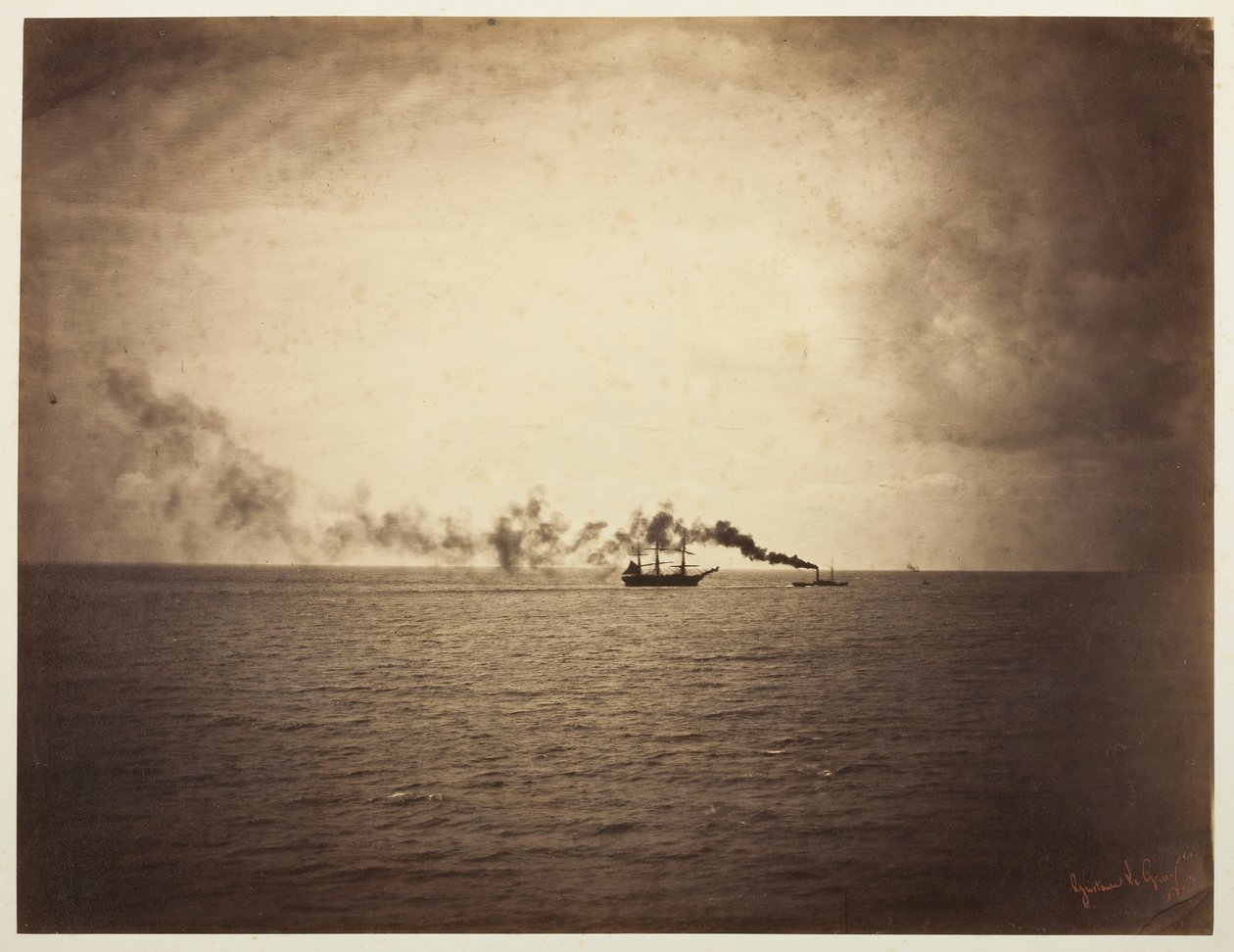 Römorkör, 185657. by Gustave Le Gray