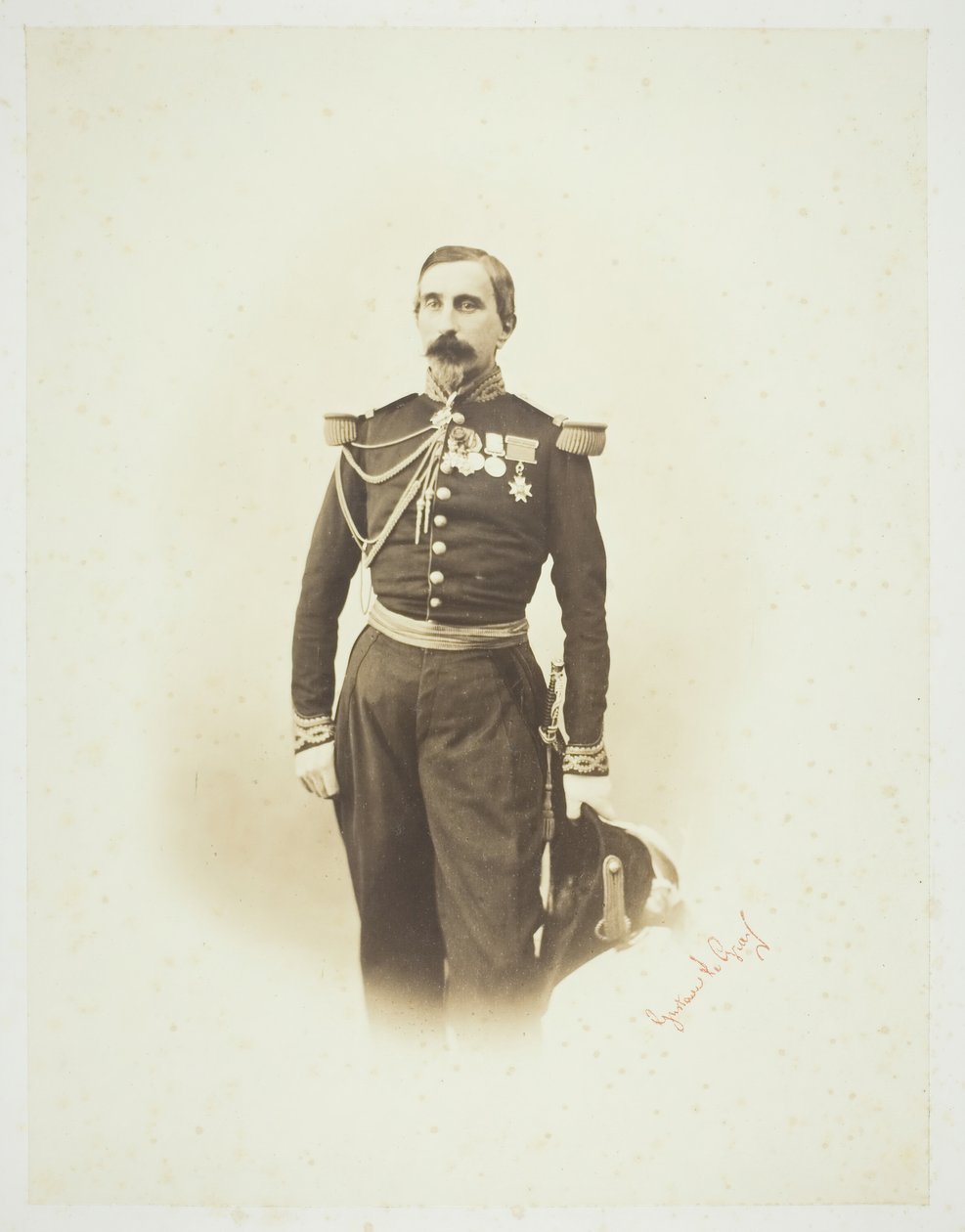 İsimsiz [Fransız subayı], 1857. by Gustave Le Gray