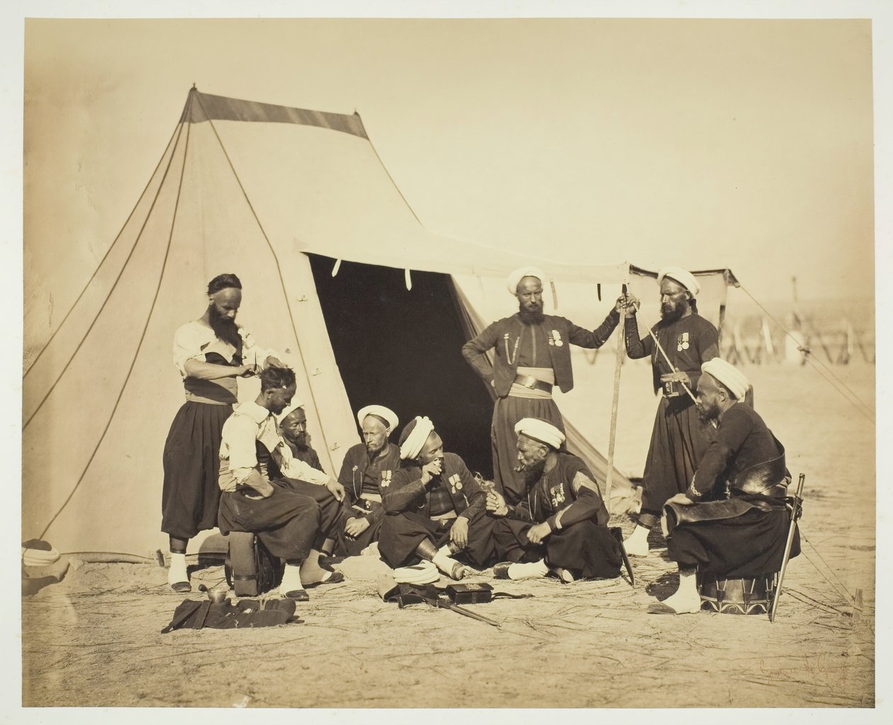 İsimsiz Zouaves, 1857. by Gustave Le Gray