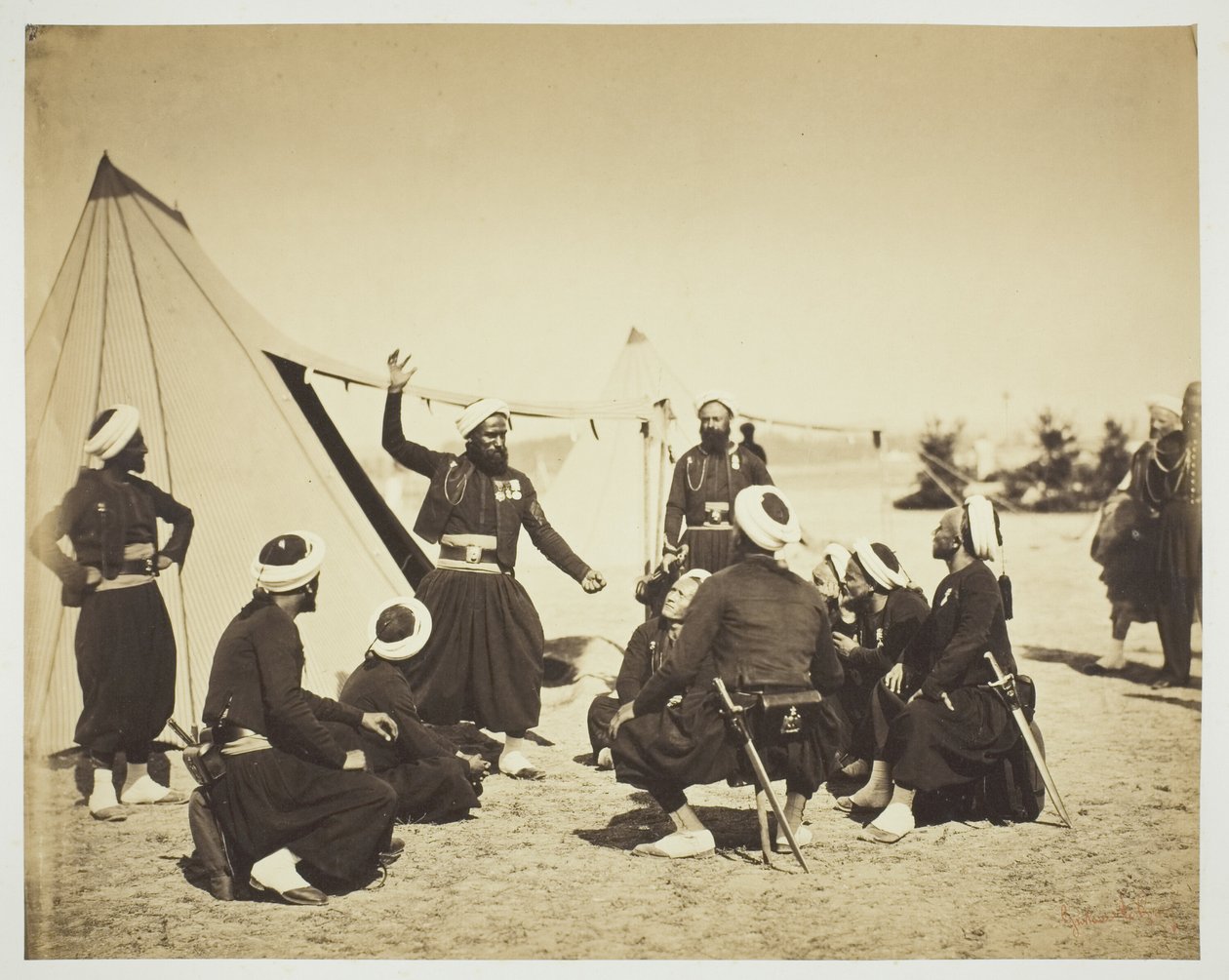 Zouave Hikâye Anlatıcısı (Hikaye) by Gustave Le Gray