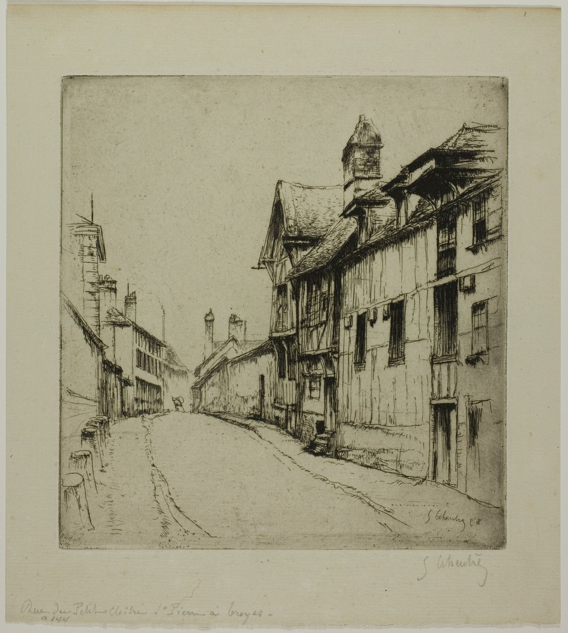 Küçük Manastır Sokağı, Troyes by Gustave Leheutre
