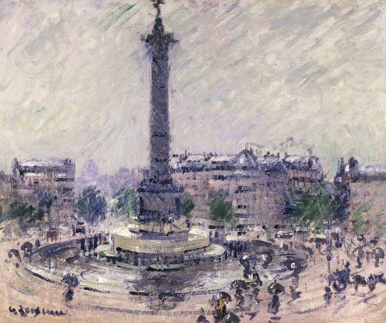 Paris, Place de la Bastille, c.1922 by Gustave Loiseau