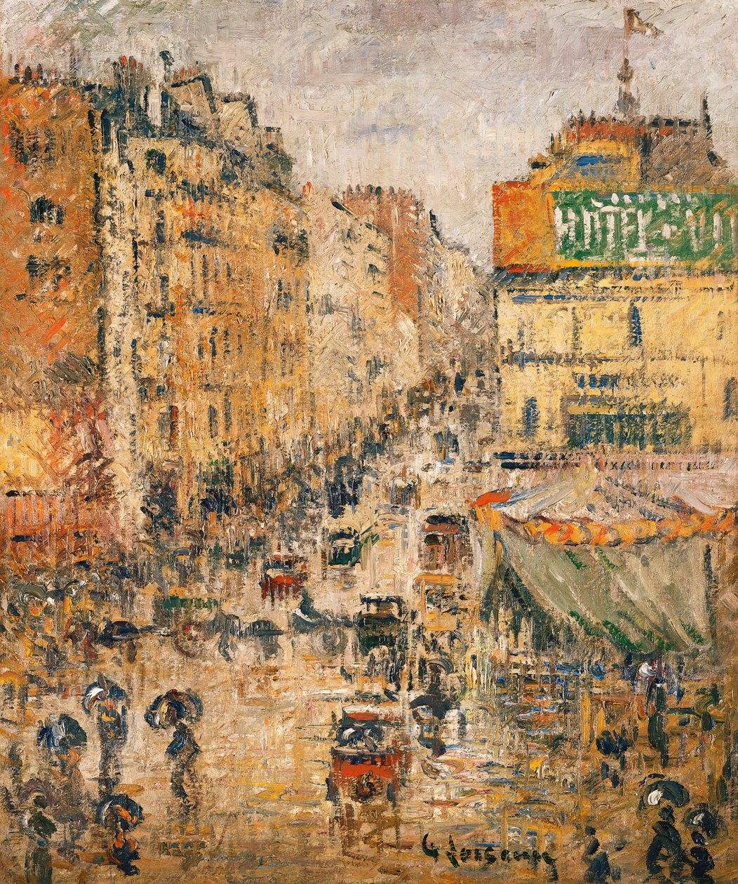 Rue de Clignancourt, Paris, c.1924 by Gustave Loiseau