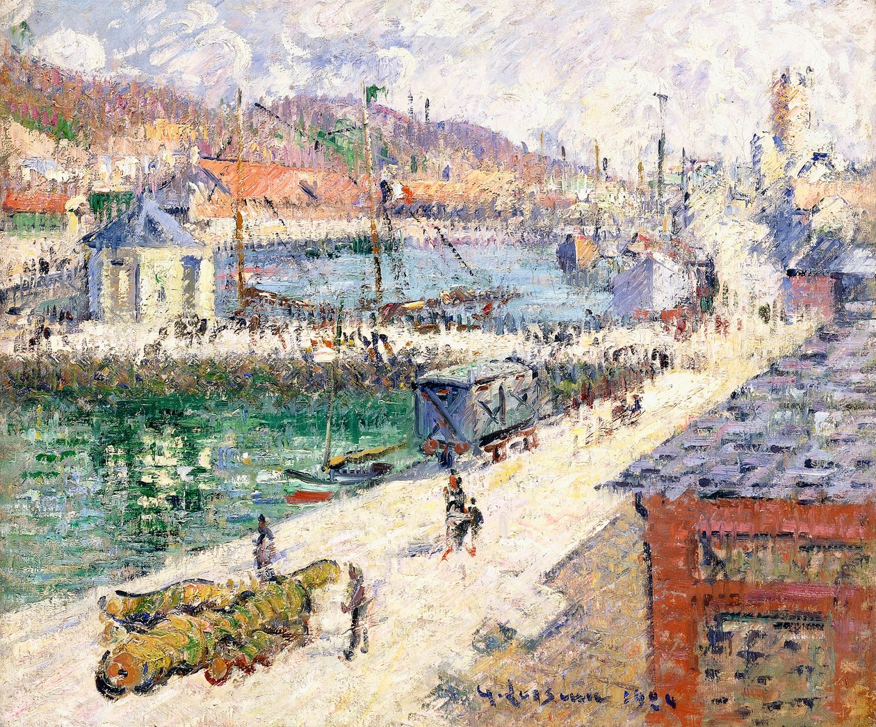 Fecamp Limanı, 1924 by Gustave Loiseau