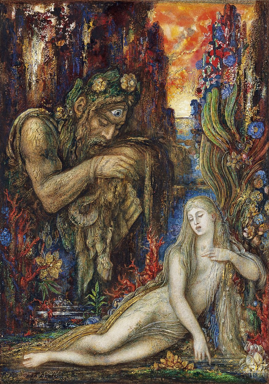 Galathea, yaklaşık 1896 by Gustave Moreau