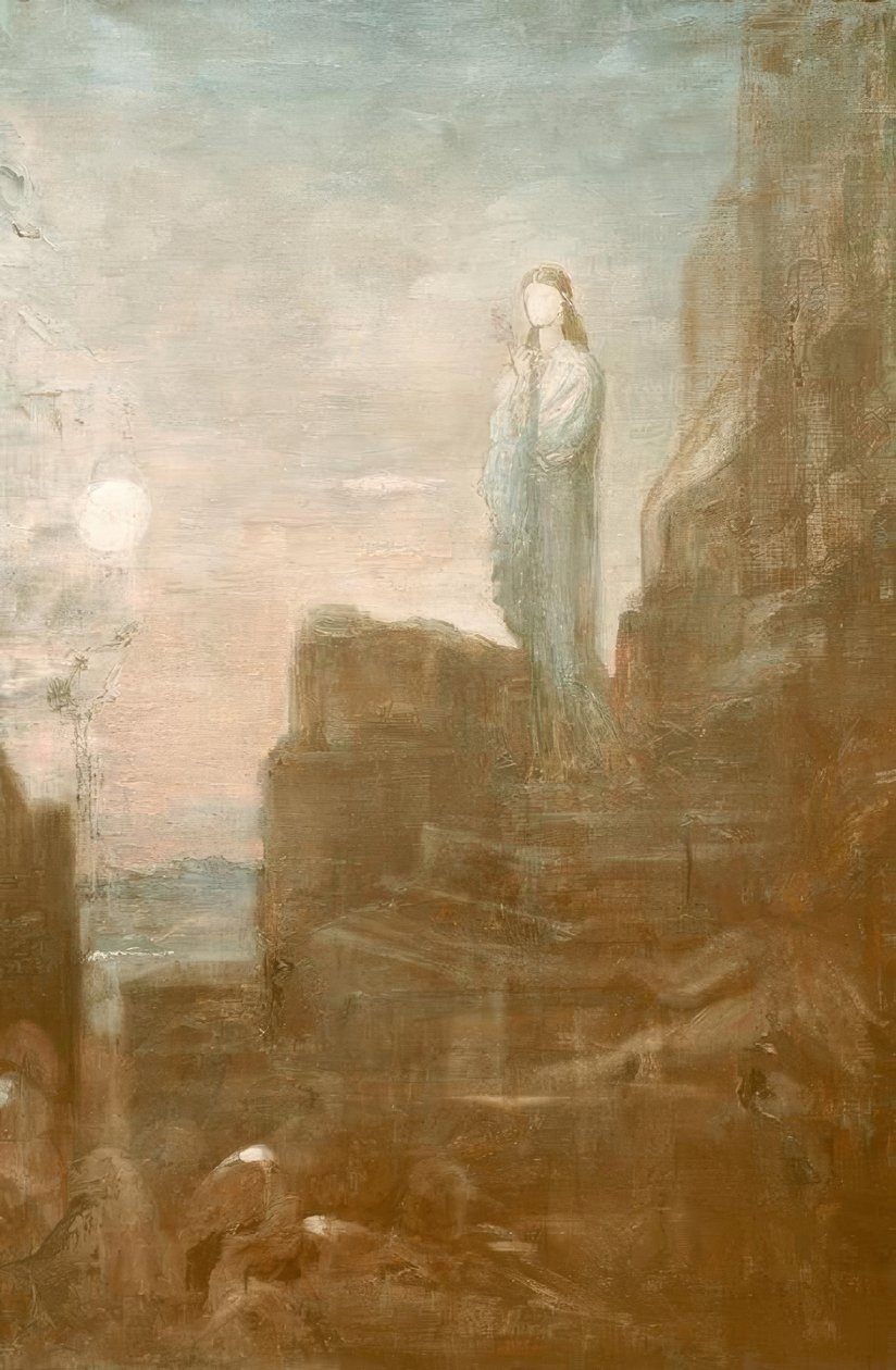 Helene Truva surlarında by Gustave Moreau