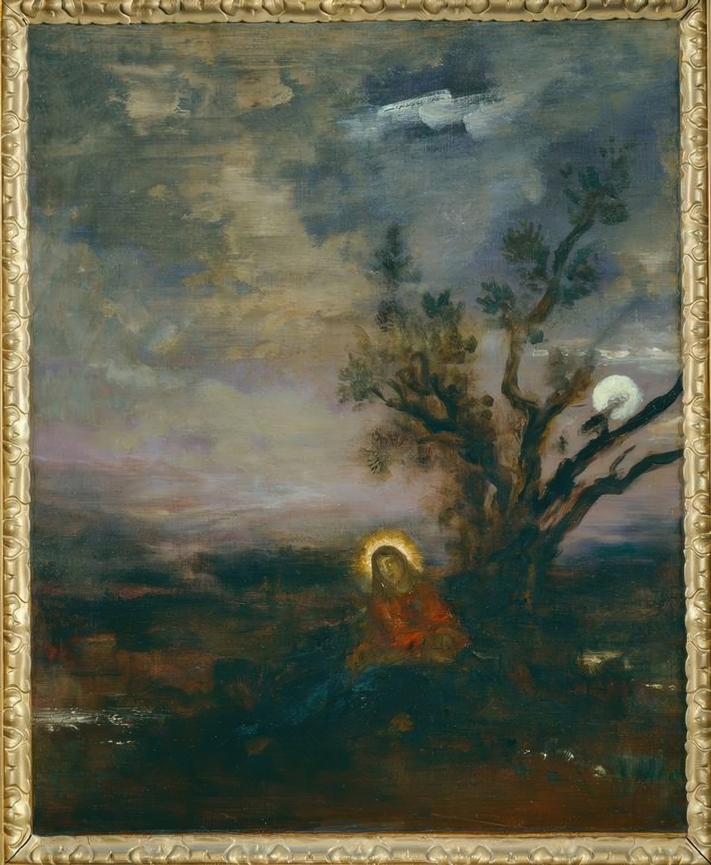 Zeytin Bahçesindeki İsa by Gustave Moreau