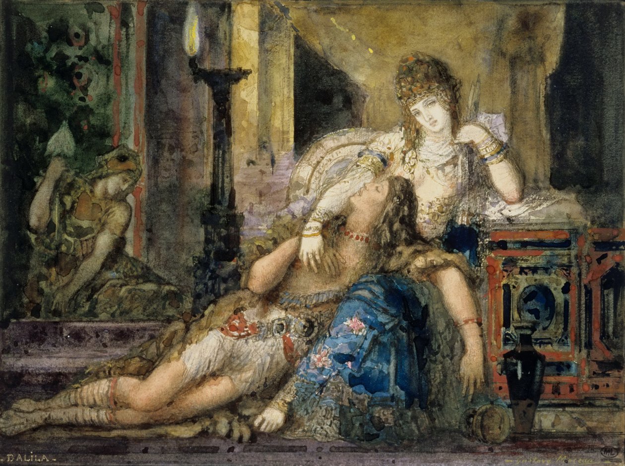 Samson ve Delilah by Gustave Moreau