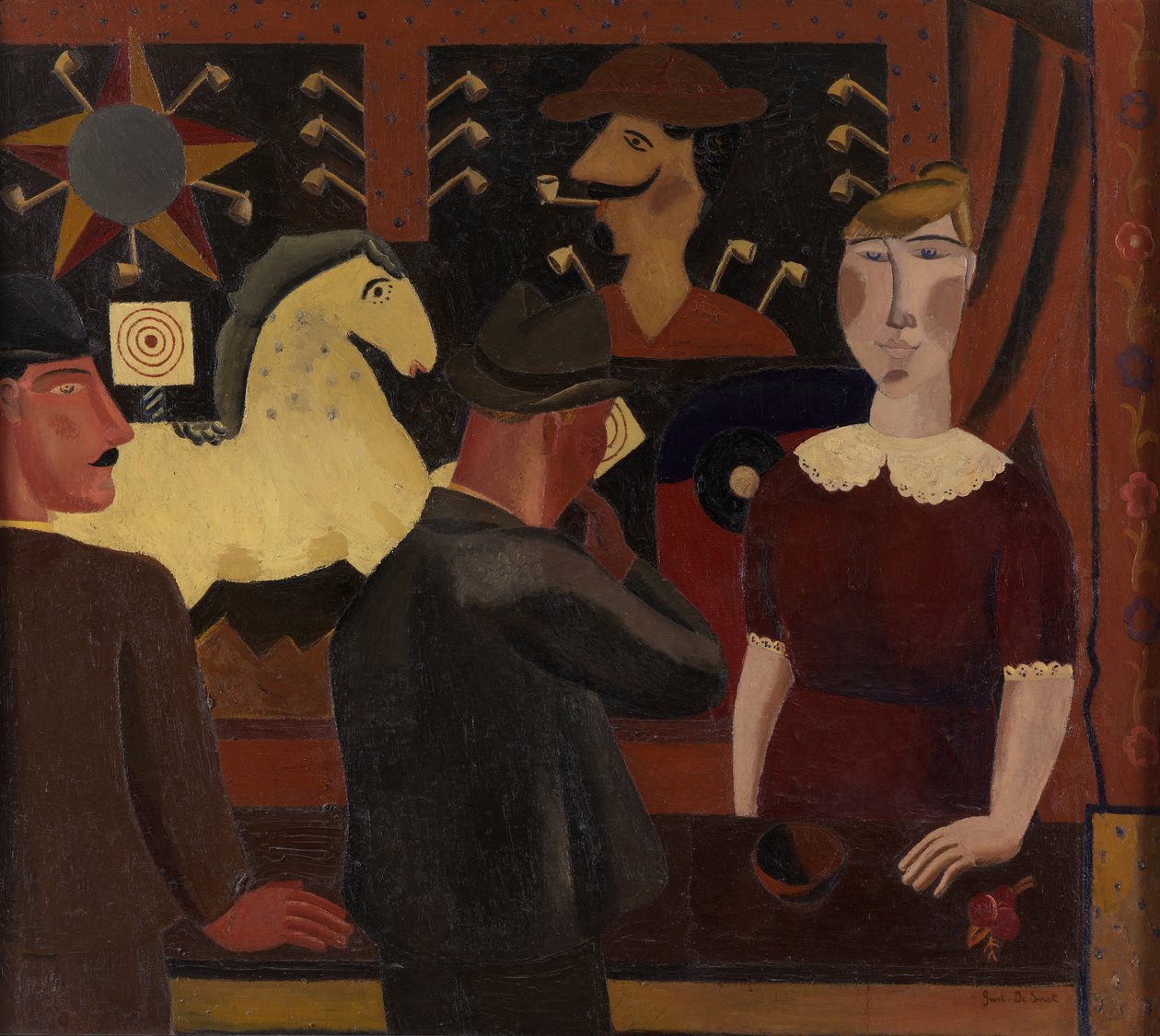 Atış Galerisi (tuval üzerine yağlıboya) by Gustave de Smet