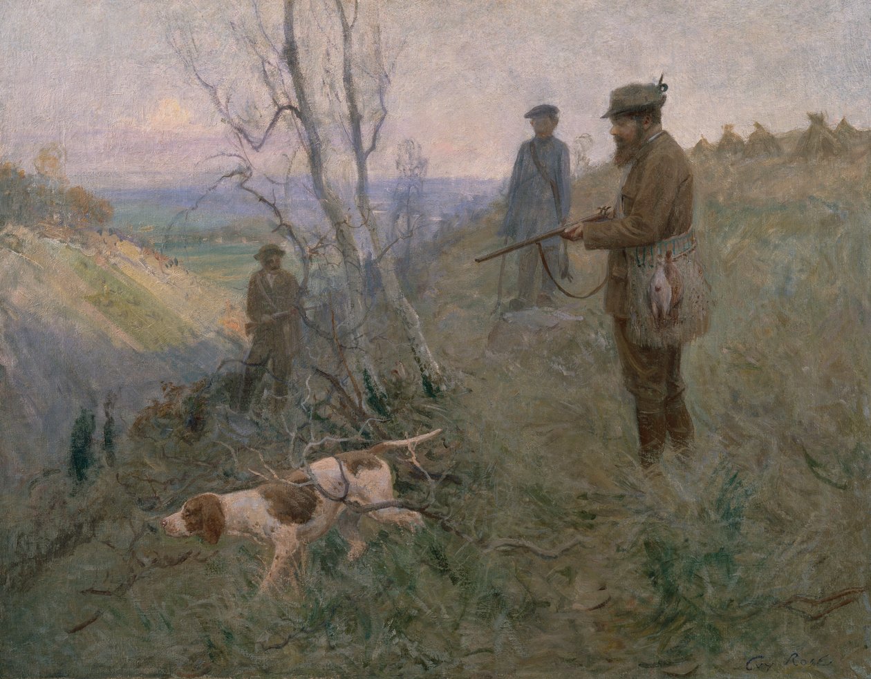 Av (tuval üzerine yağlı boya) by Guy Rose