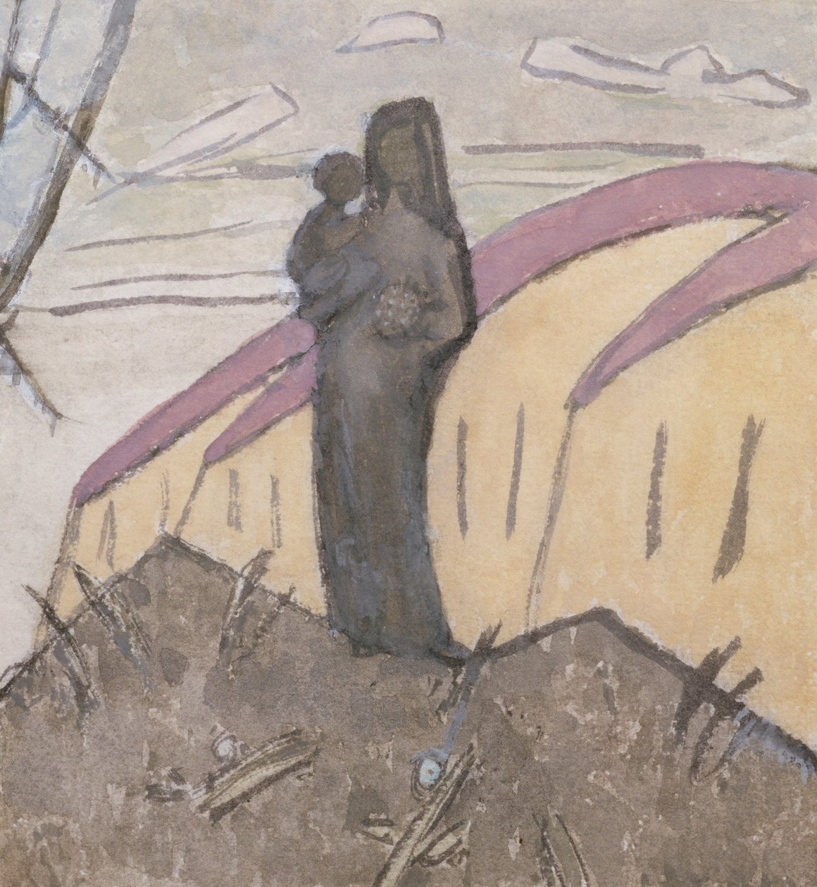 madonna ve çocuk by Gwen John