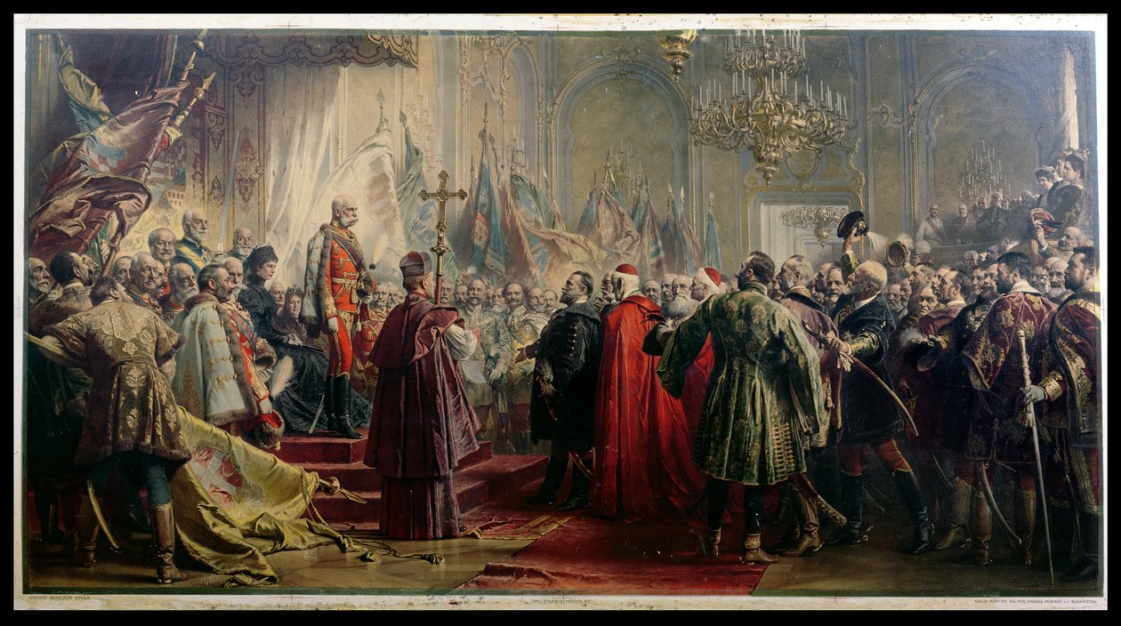 İmparator Franz Joseph I (1830-1916) ve İmparatoriçe Elizabeth (1837-98) Budapeşte