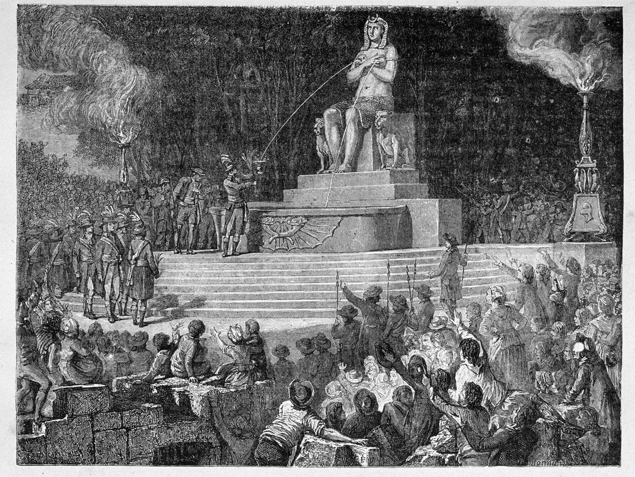 Jonnard tarafından oyulmuş 10 Ağustos 1793, Anayasanın Kabulünü Kutlamak by H. de la Charlerie