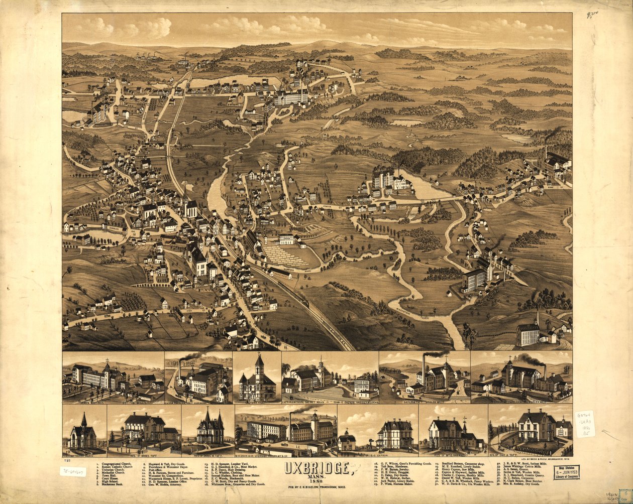 Uxbridge, Mass. 1880. by H. Beck and Pauli Bigelow
