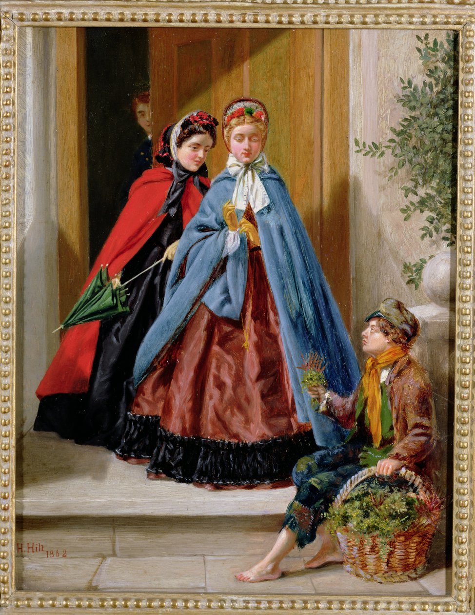 Çiçek Satıcısı, 1862 by H. Hilt