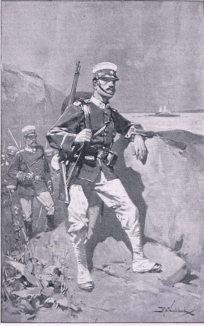 Bir Japon askeri (lito) by H. M. Koekkoch
