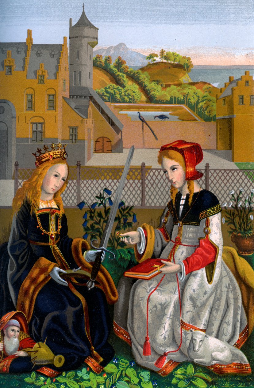 İskenderiyeli Aziz Catherine, 15. yüzyıl 1849. by H Moulin