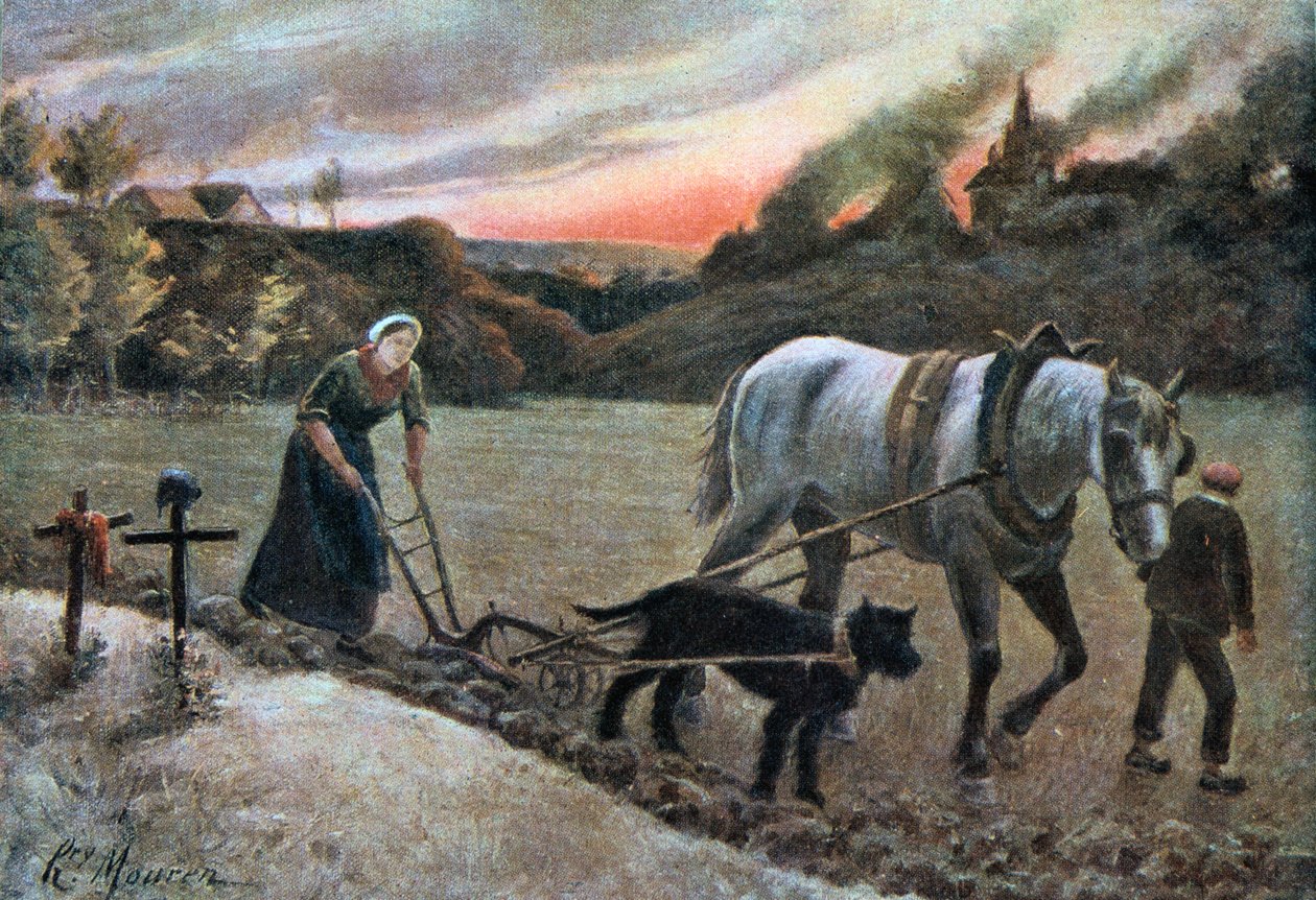 Tarladaki Kadın, 1915. by H. Mouren