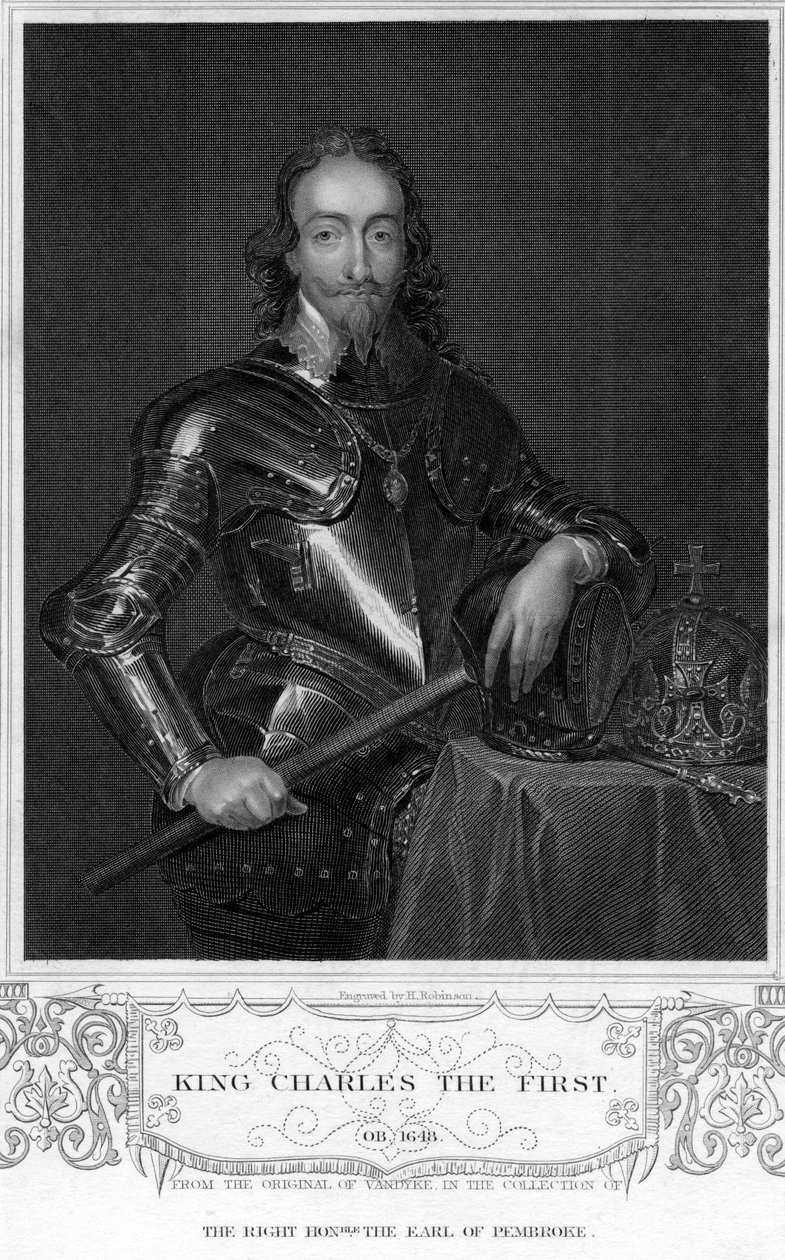 İngiltere Kralı I. Charles, 19. yüzyıl. by H. Robinson