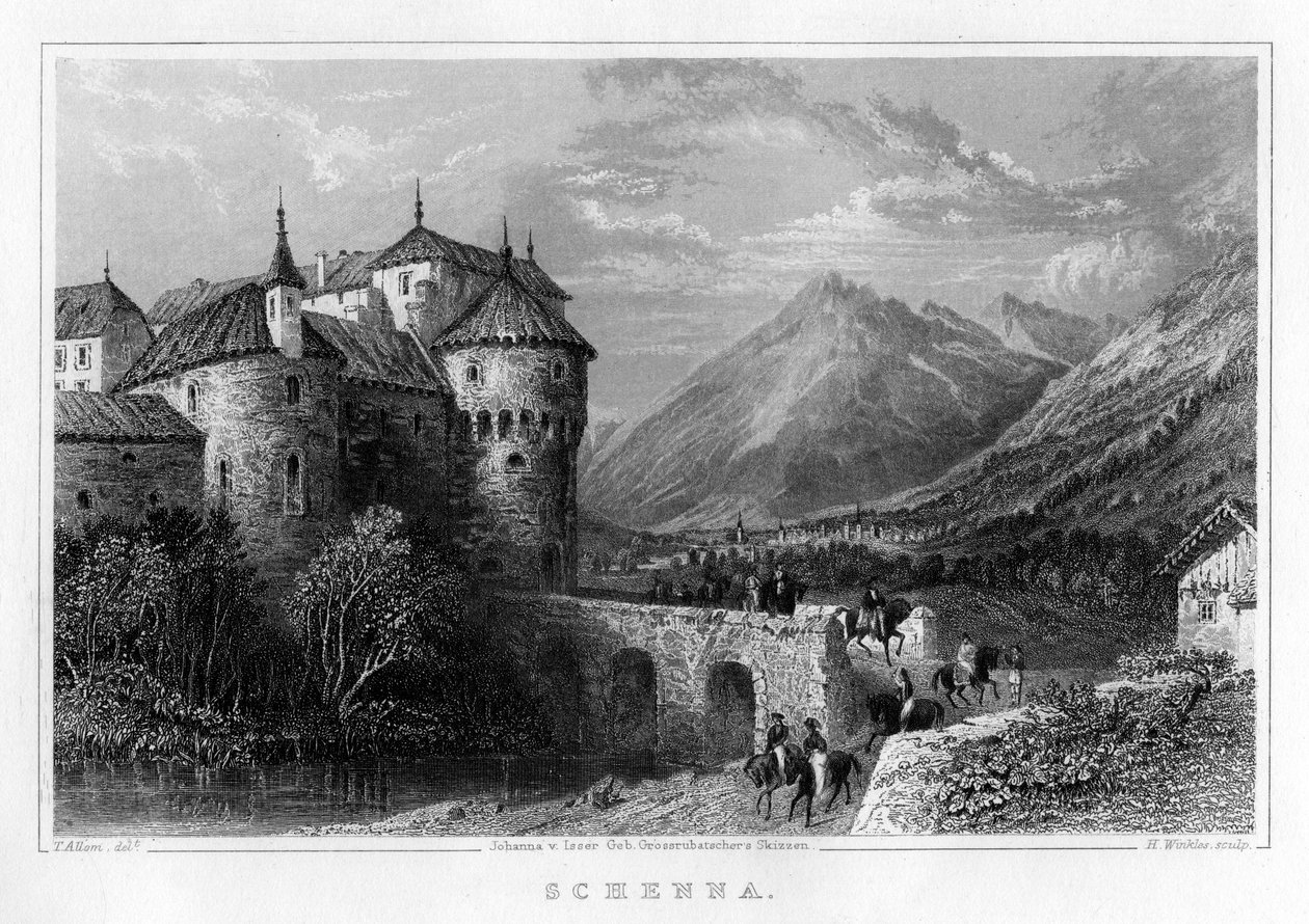 Schenna, 19. yüzyıl by H. Winkles
