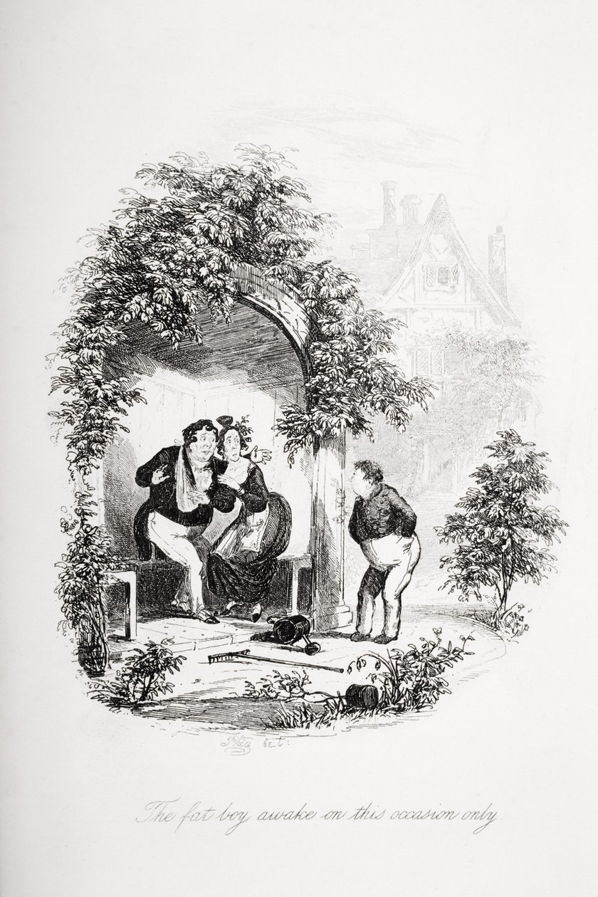 Şişman çocuk sadece bu vesileyle uyanır, Charles Dickens