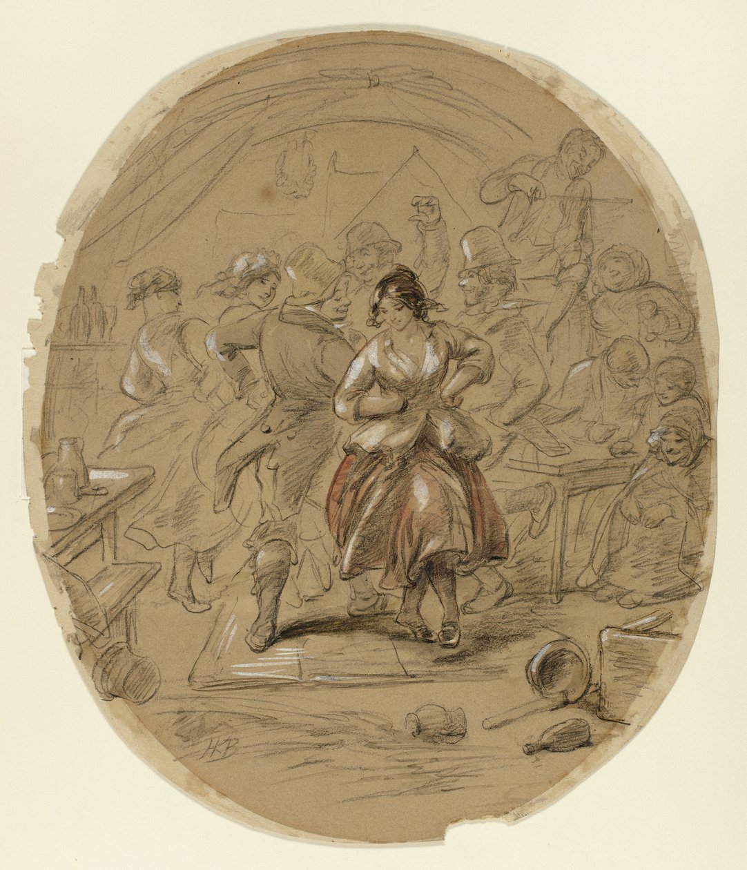 İrlanda dansı by Hablot Knight Browne