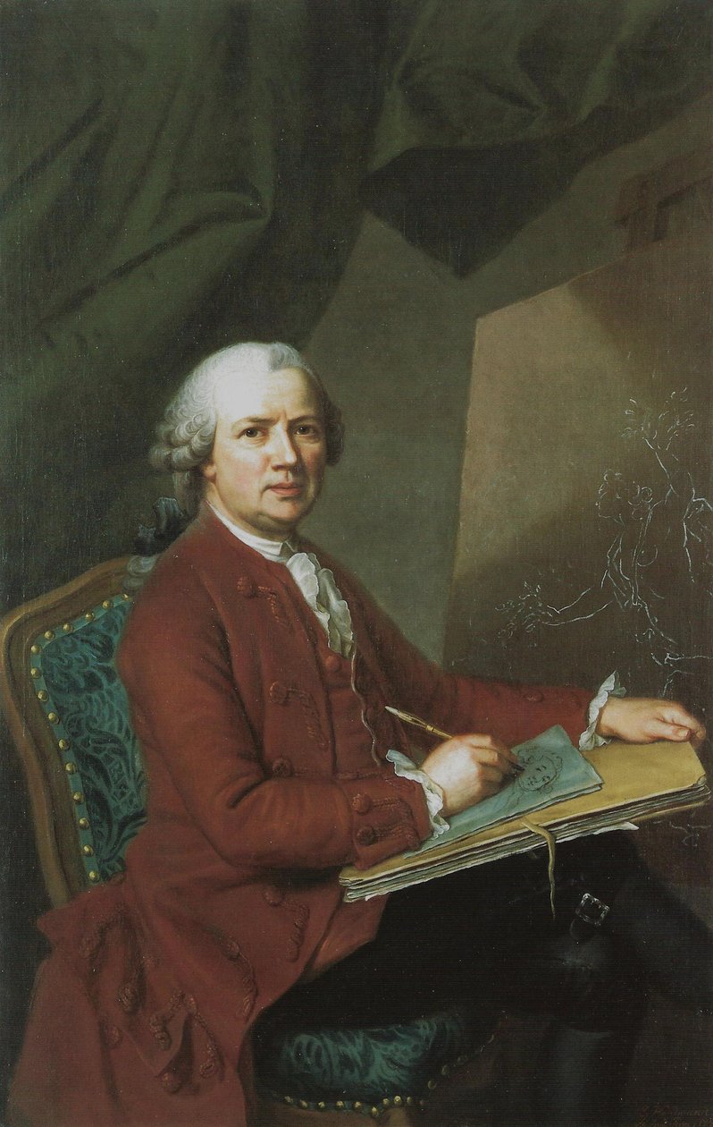 kendi kendine portre by Emanuel Handmann