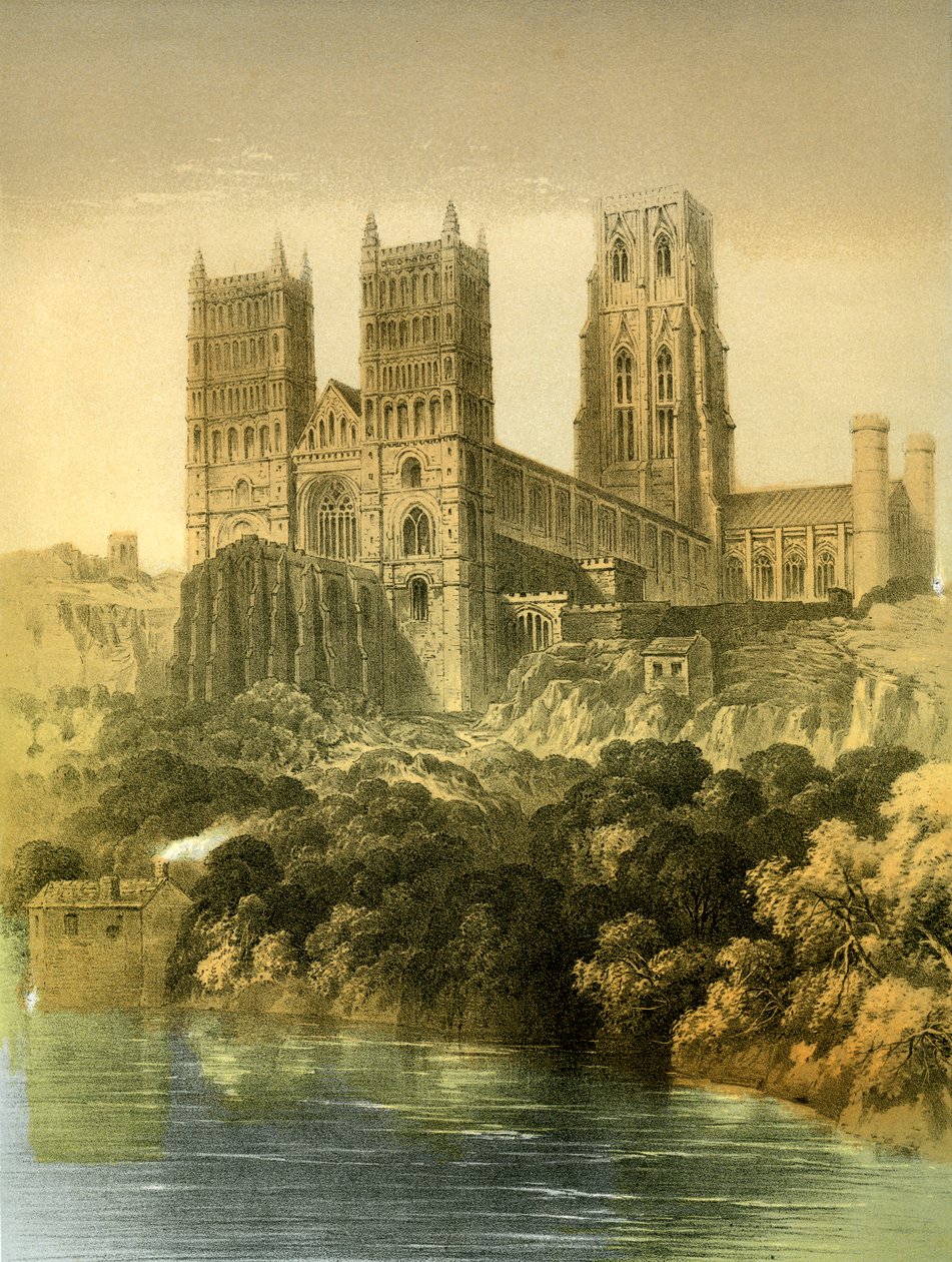 Durham Katedrali, Durham Kontluğu, c1870. by Hanhart