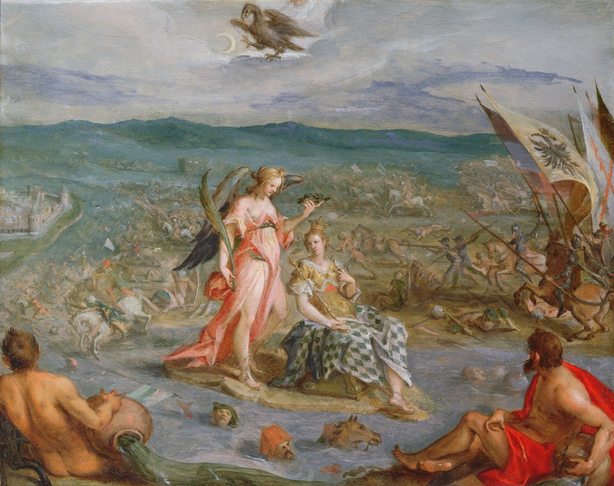 Allegory of The Turkish Wars: The Battle of Sissek 1593 by Hans von Aachen