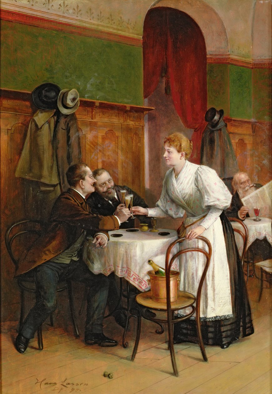 Sağlıklarını içmek (yağ) by Hans August Lasser