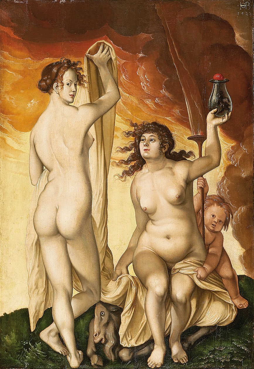 iki cadı by Hans Baldung Grien