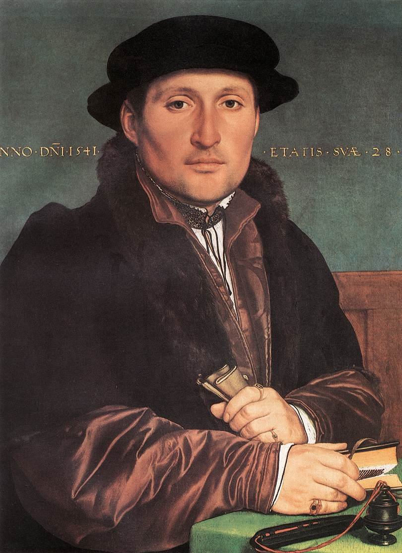 genç bir adam portresi by Hans Holbein der Jüngere