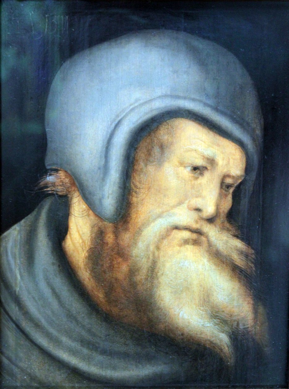 Sakallı bir adamın başı by Hans Leonhard Schäufelein