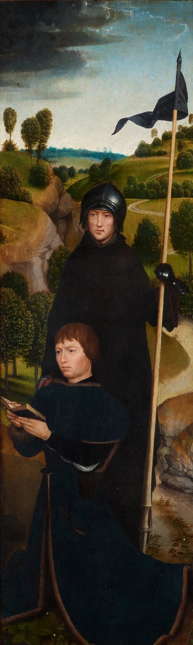 Malevalli Aziz William ile Dua Eden Genç Adam by Hans Memling