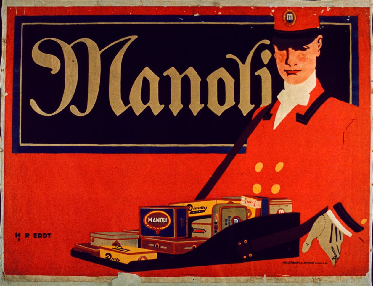 Manoli Sigaraları için Reklam by Hans Rudi Erdt
