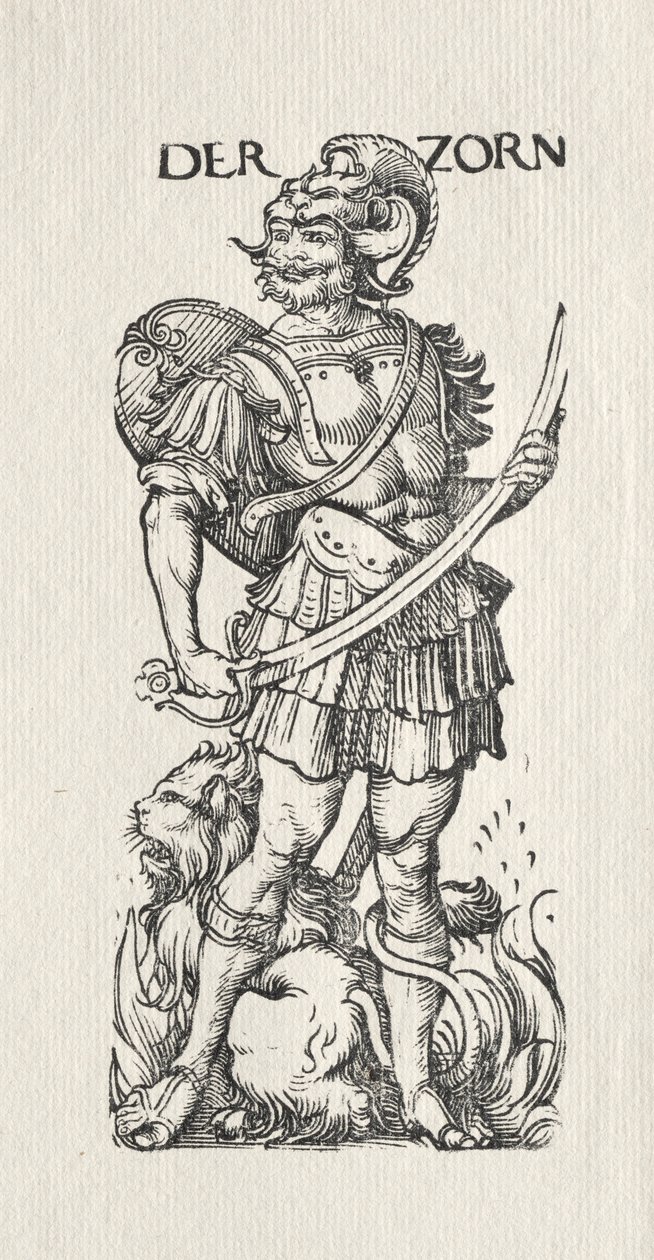 Yedi Kötülük: Gazap. by Hans Burgkmair