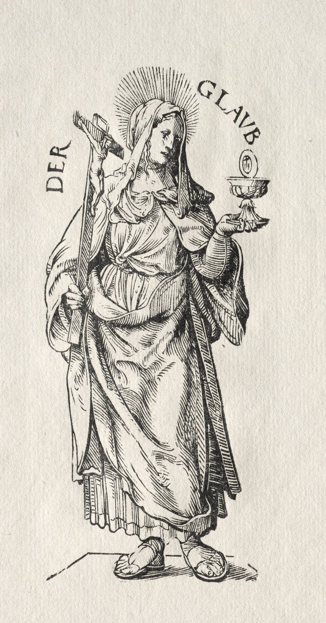 Yedi Erdem: İnanç by Hans Burgkmair