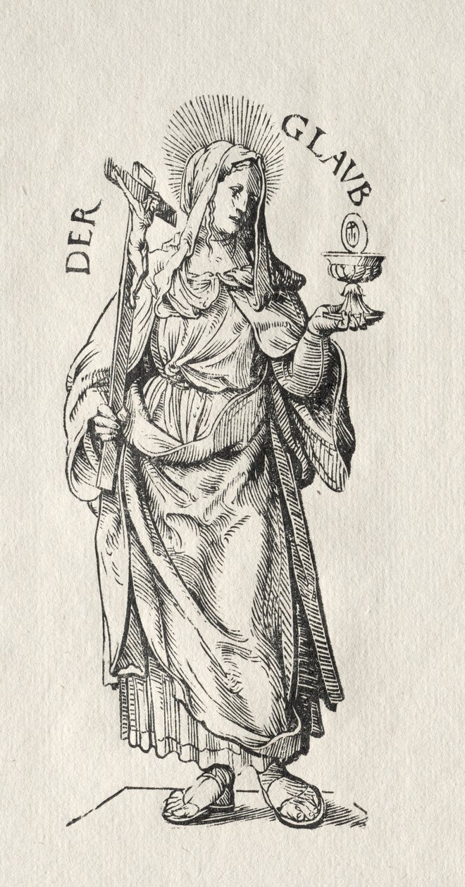 Yedi Erdem: İnanç. by Hans Burgkmair