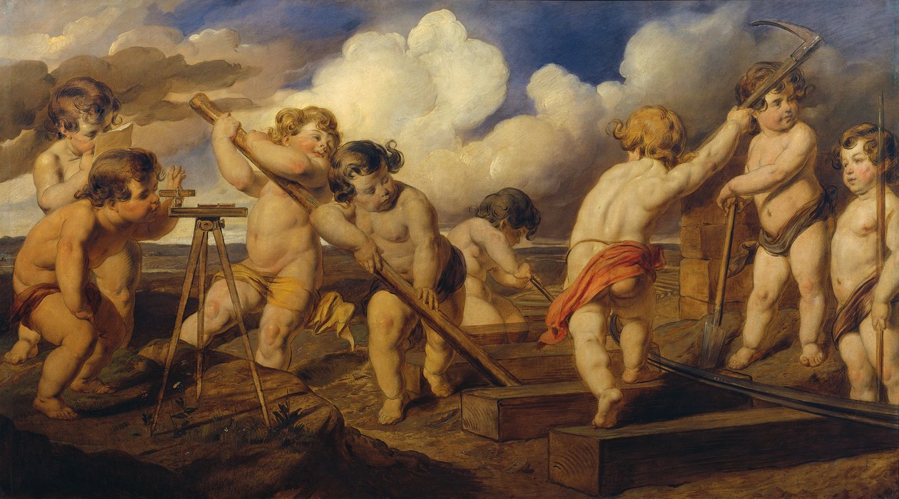 Putti pisti inşa ediyor by Hans Canon