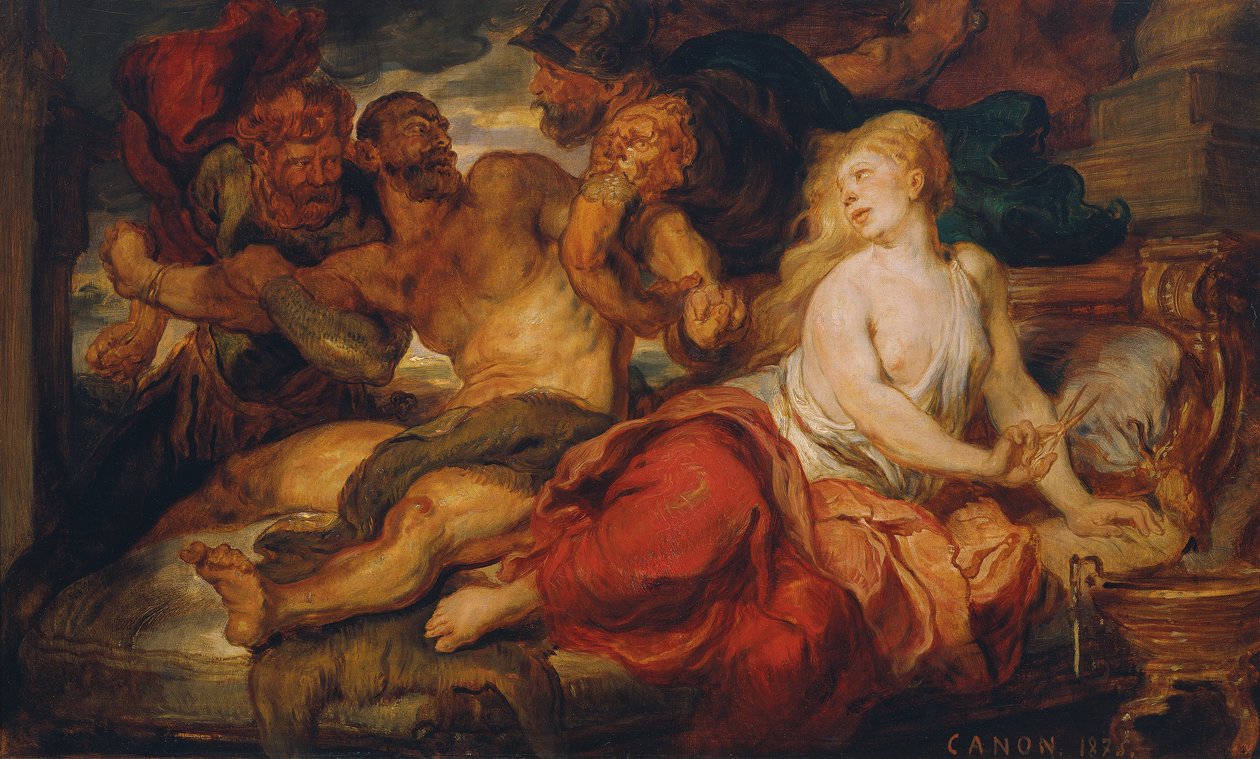 Samson ve Delilah by Hans Canon