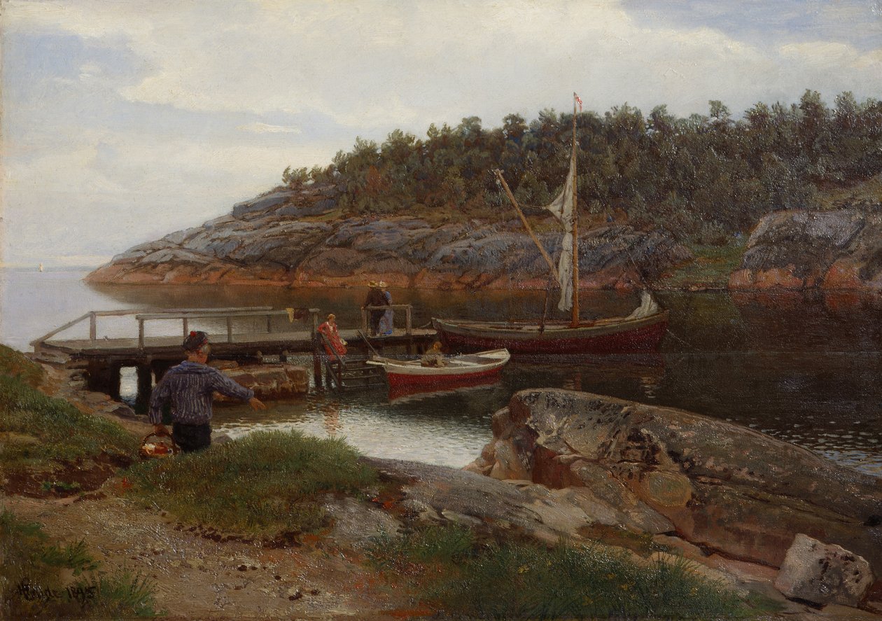 Körfez ve Hanko by Hans Gude