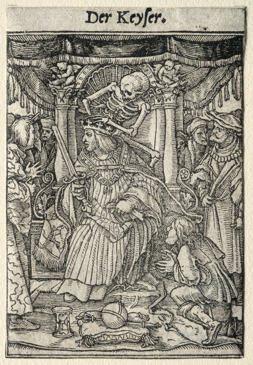 Ölüm Dansı: İmparator. by Hans Holbein