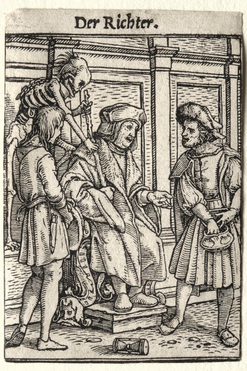 Ölüm Dansı: Yargıç. by Hans Holbein