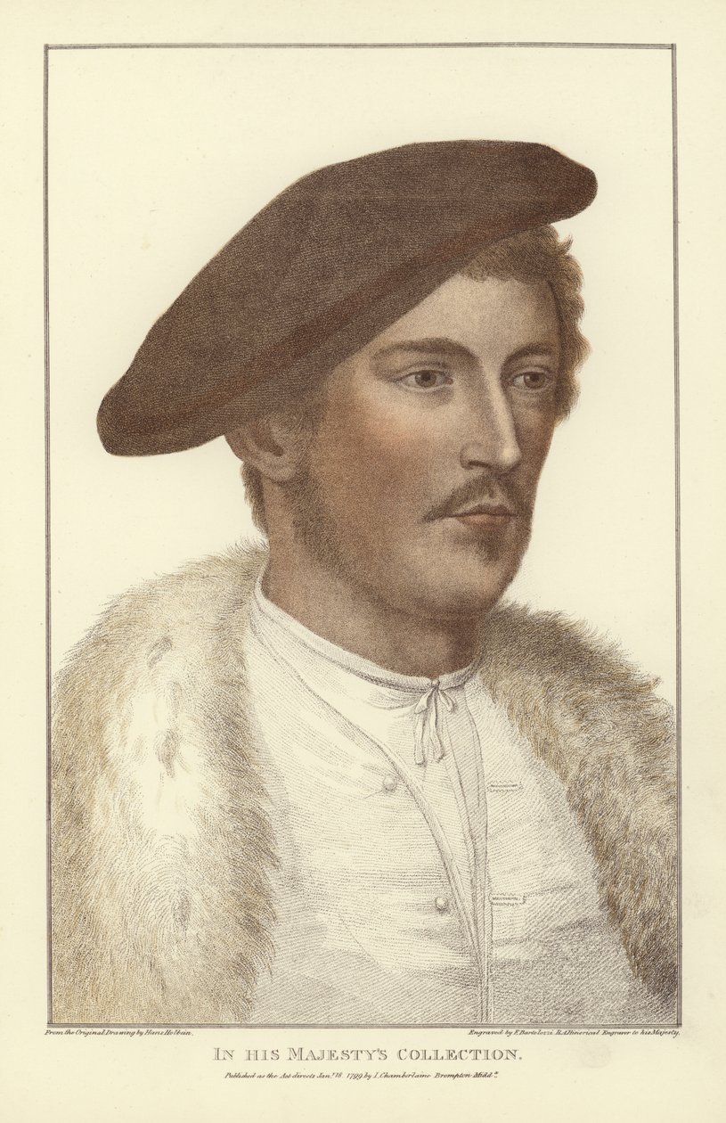 İsimsiz adam (aquatint) by Hans Holbein der Jüngere