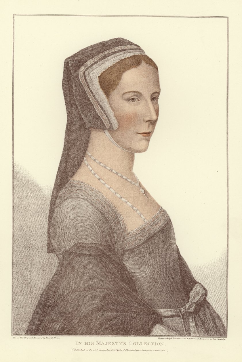 Anonymous woman (aquatint) by Hans Holbein der Jüngere