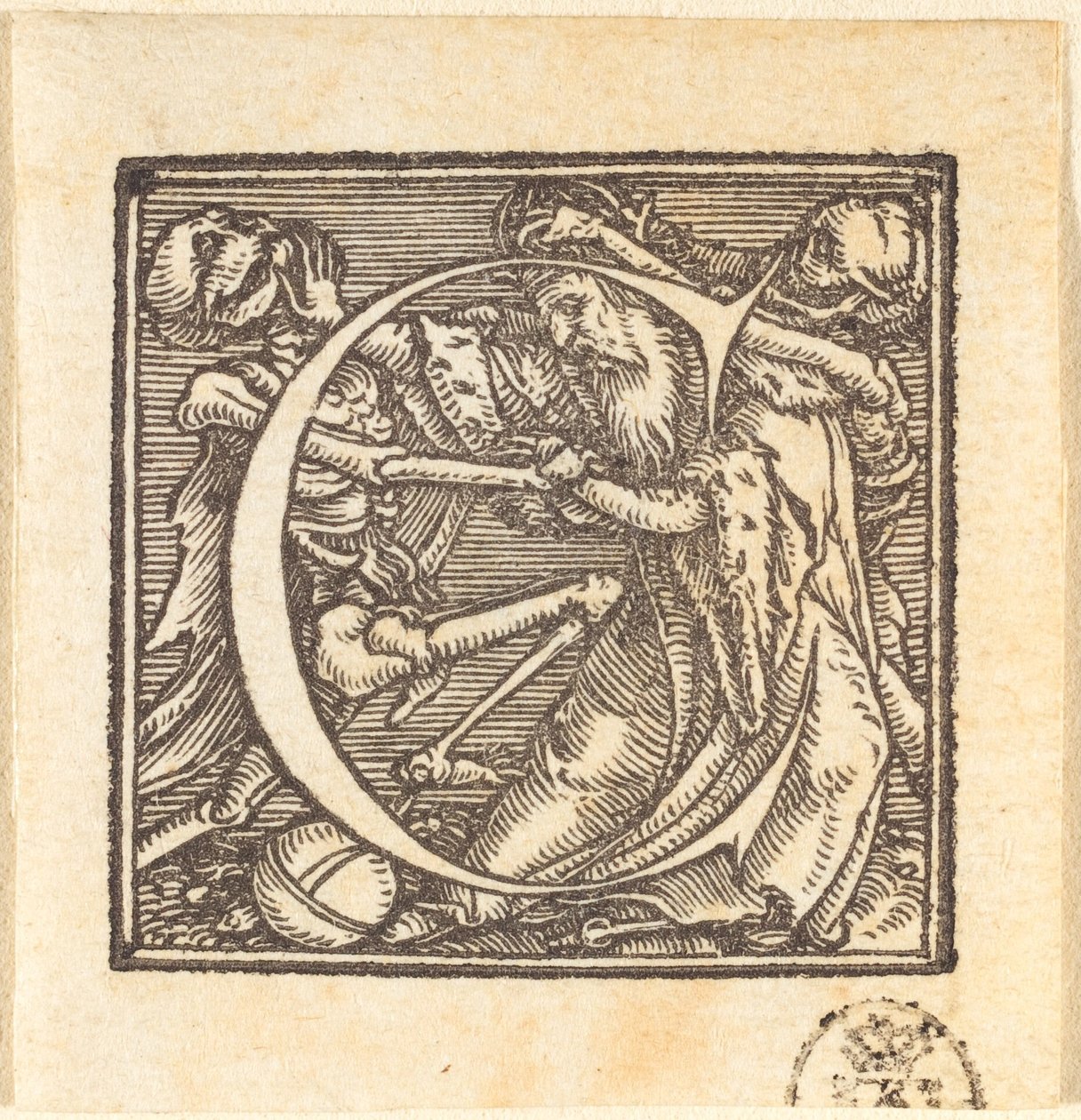 C harfi by Hans Holbein der Jüngere