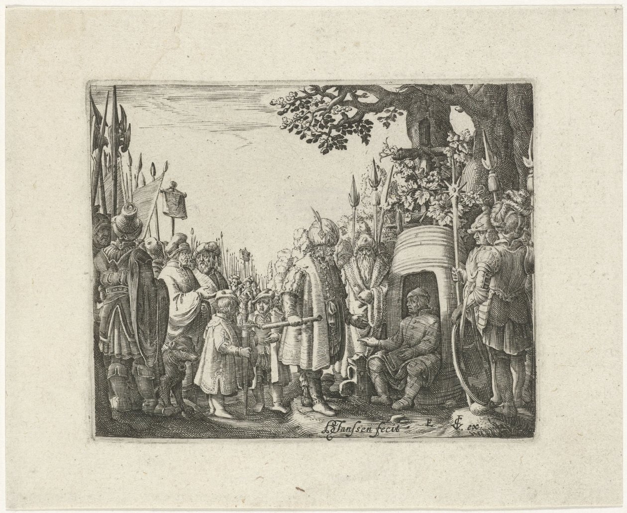 Büyük İskender ve Diogenes by Hans Janssen