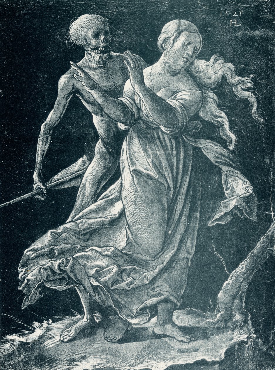 Bir kızı yakalayan ölüm by Hans Leu