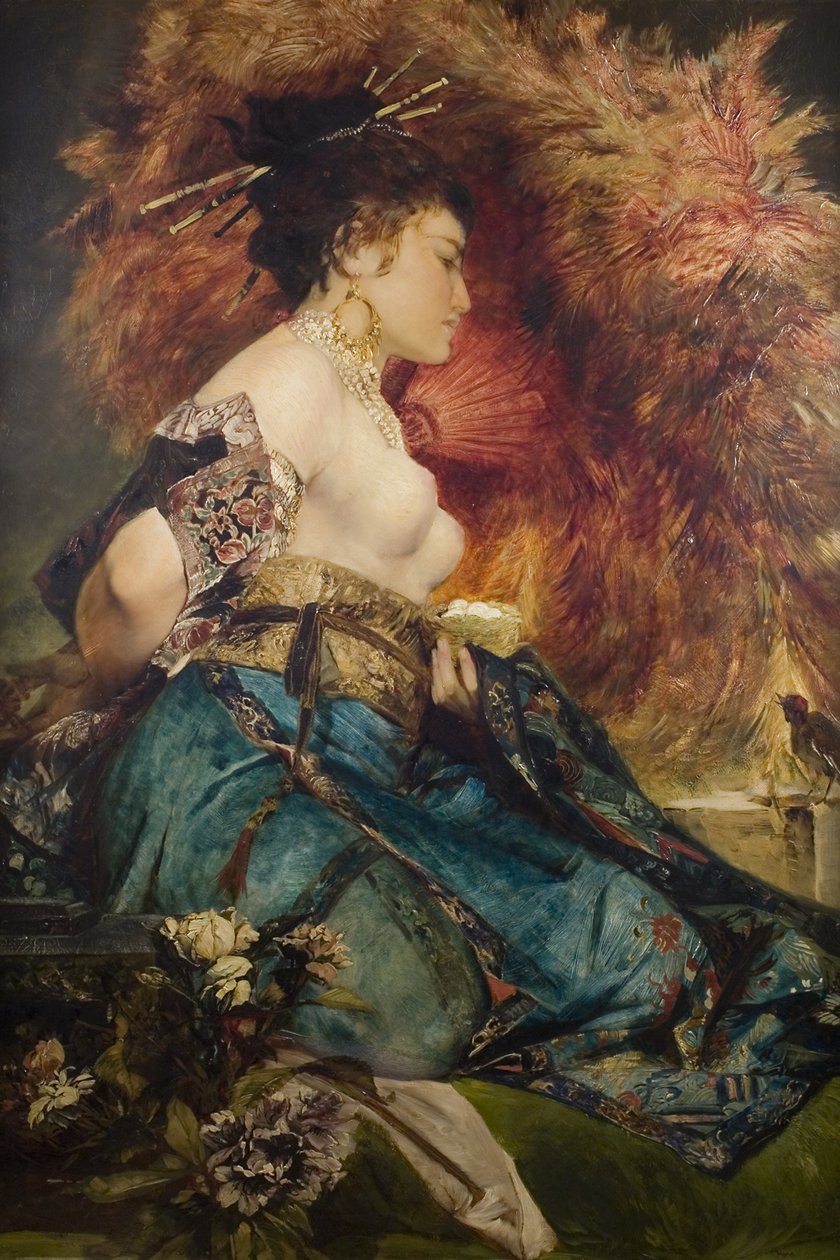 Bir Japon Kadın, c. 1870 by Hans Makart