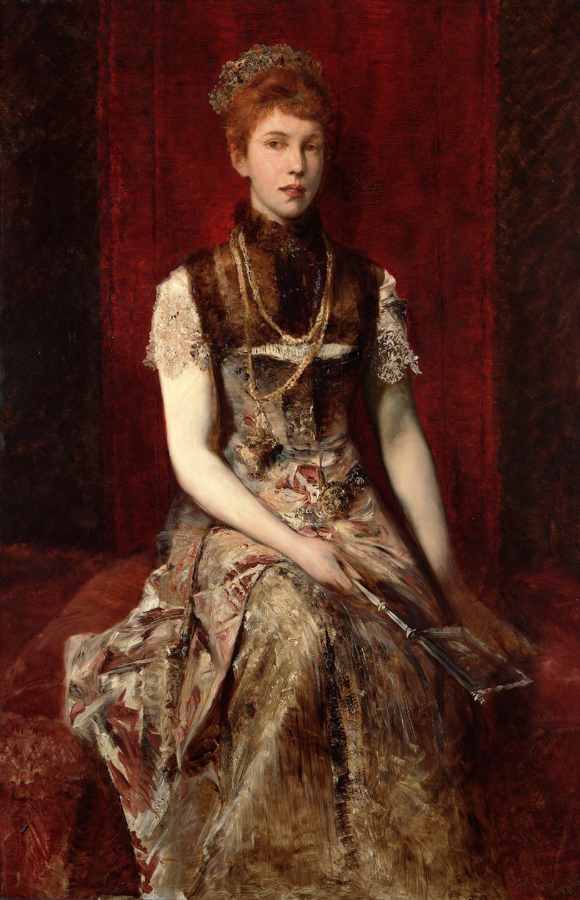 1879 civarında Dora Fournier-Gabillon by Hans Makart